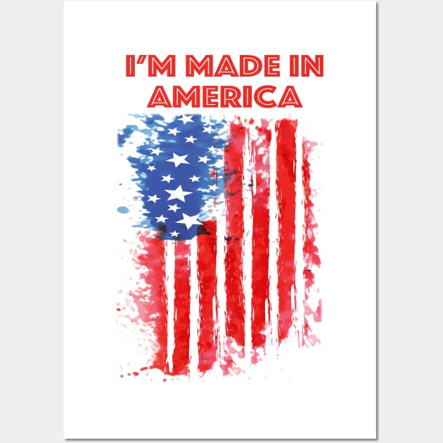 Made In America Wall Art by Alema Art